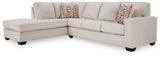 Room setting with Aviemore Stone Chenille sectional sofa