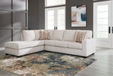 Close-up view of Aviemore Stone sectional fabric texture