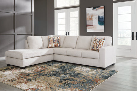 Close-up view of Aviemore Stone sectional fabric texture