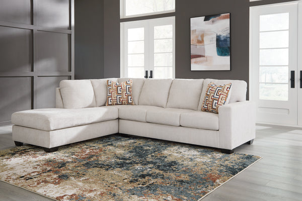 Close-up view of Aviemore Stone sectional fabric texture