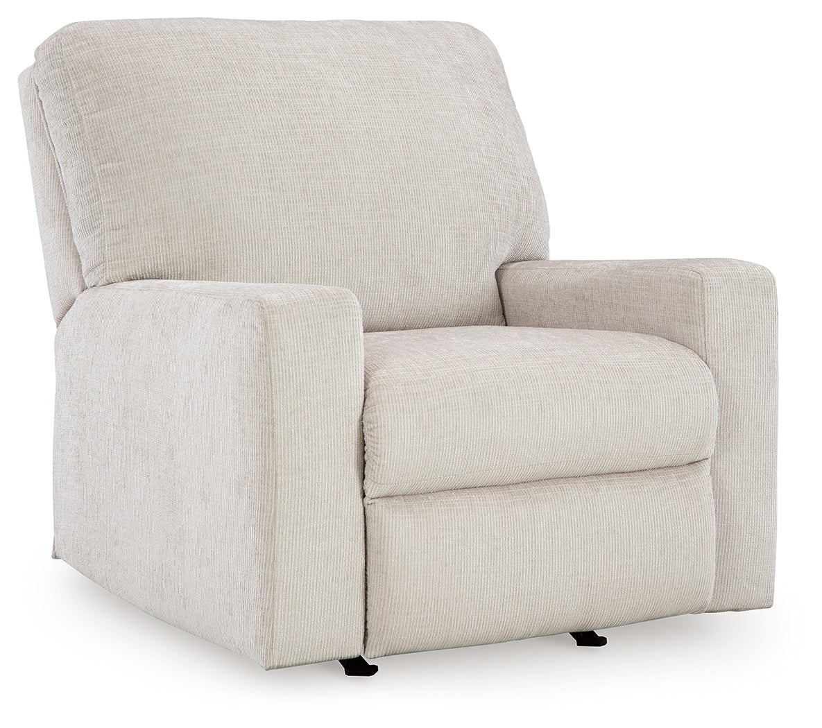 Side view of Aviemore Stone Chenille Recliner