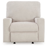Front close-up of Aviemore Stone Chenille Recliner