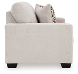 Back view of Aviemore Stone Chenille Loveseat