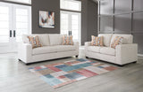 Side view of Aviemore Stone Sofa and Loveseat set