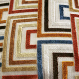 Side view with pillow swatches for Aviemore Stone Sofa and Loveseat