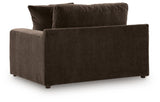 Maxton Heights Bittersweet Velvet Chenille Oversized Chair — back view