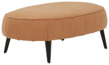 Hollyann Gray Chenille Ottoman alternative angle