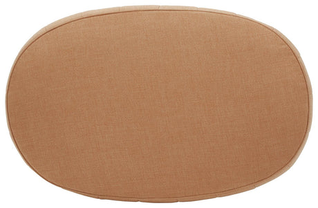 Hollyann Gray Chenille Ottoman alternative top