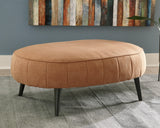 Hollyann Gray Chenille Ottoman assembly image