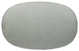 Hollyann Gray Chenille Oversized Accent Ottoman leg detail
