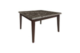 Rectangular faux marble table top view