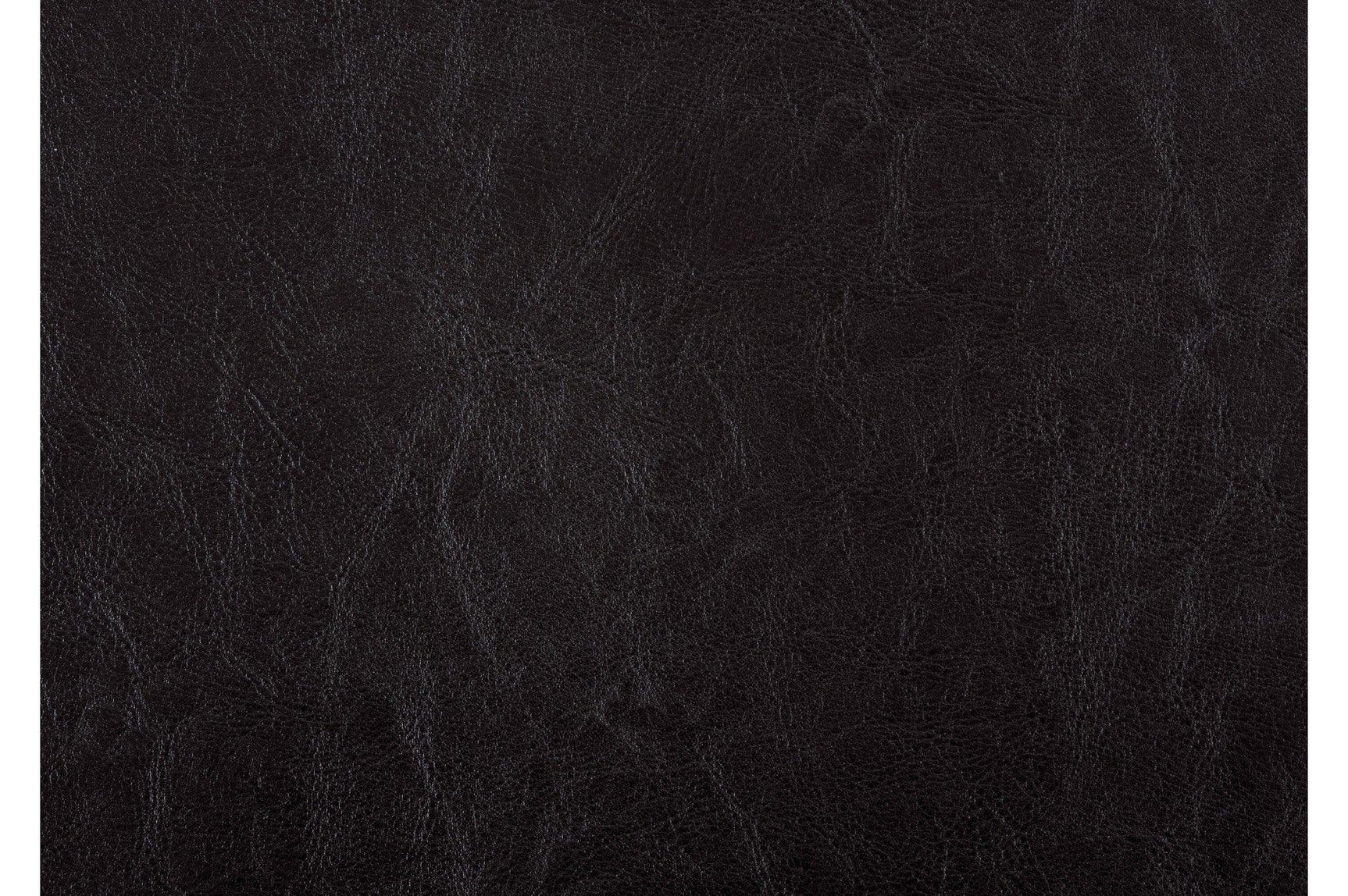 Swatch of espresso faux leather upholstery for Teague Dining Chairs