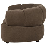 Casarin Brown Fabric Channel-Back Accent Chair — product image 4
