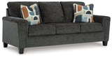Erinslane Dusk Chenille Sofa side angled view