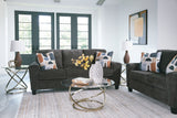 main view of Erinslane Dusk Sofa and Loveseat furniture