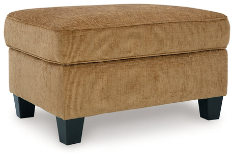 Erinslane Honey Chenille Ottoman front view