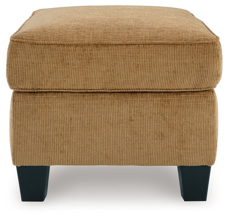 Erinslane Honey Chenille Ottoman side profile