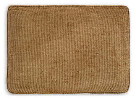 Erinslane Honey Chenille Ottoman top view