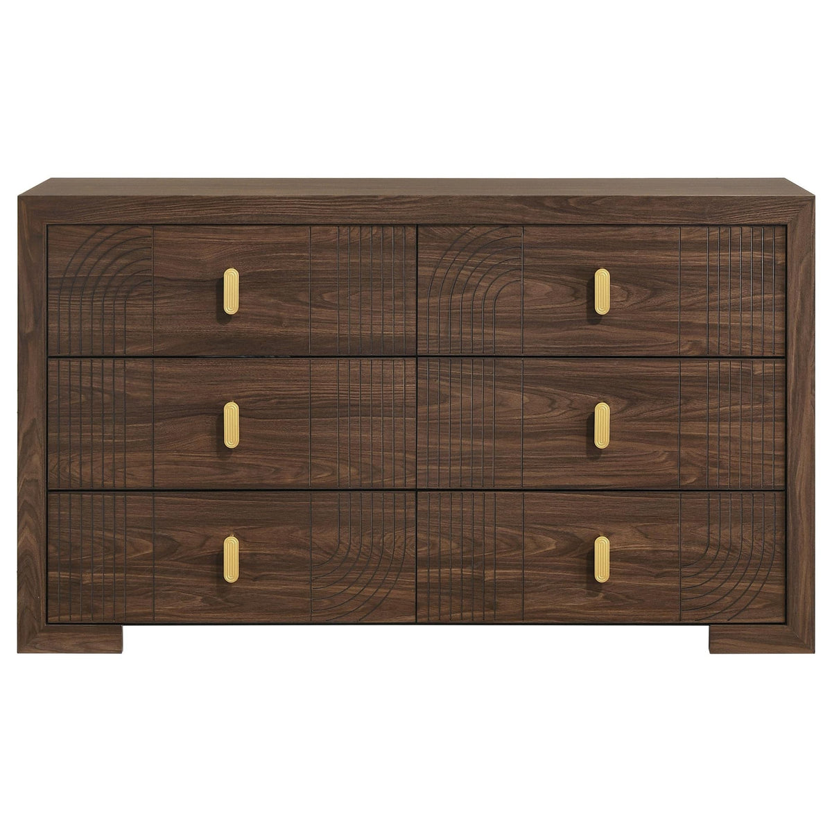 Etienne Walnut 6-Drawer Bedroom Dresser — product image 3