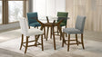 Paxton 5-Piece Round Glass Top Counter Height Dining Set Beige — product view