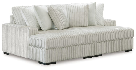Side view of Stupendous Alloy Super Chaise sectional sofa