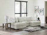 Side view of Stupendous Alloy Velvet 3-Piece Sectional Sofa with Double Chaise