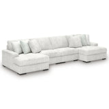 Close-up detail of Stupendous Alloy Velvet 4-Piece Sectional upholstery and design