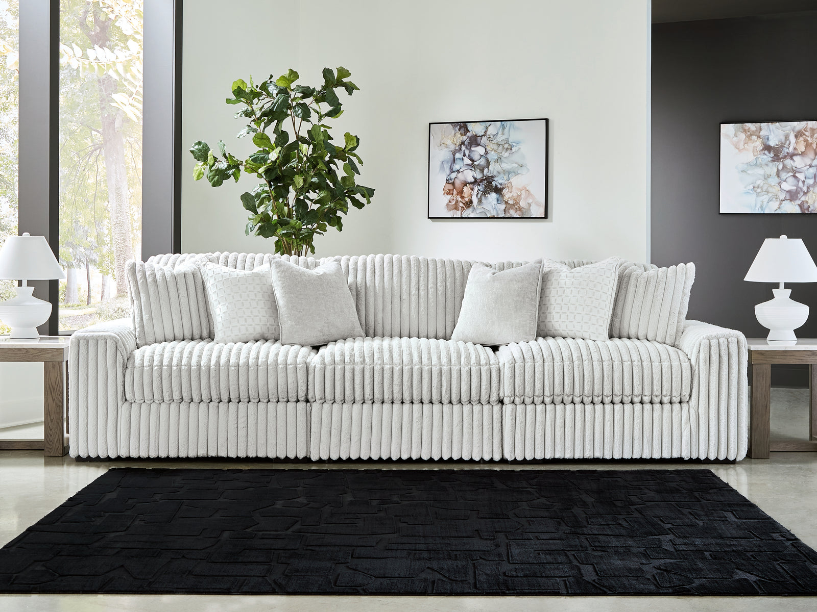 main view of Stupendous Alloy 3-Piece Sectional Sofa sectional sofa