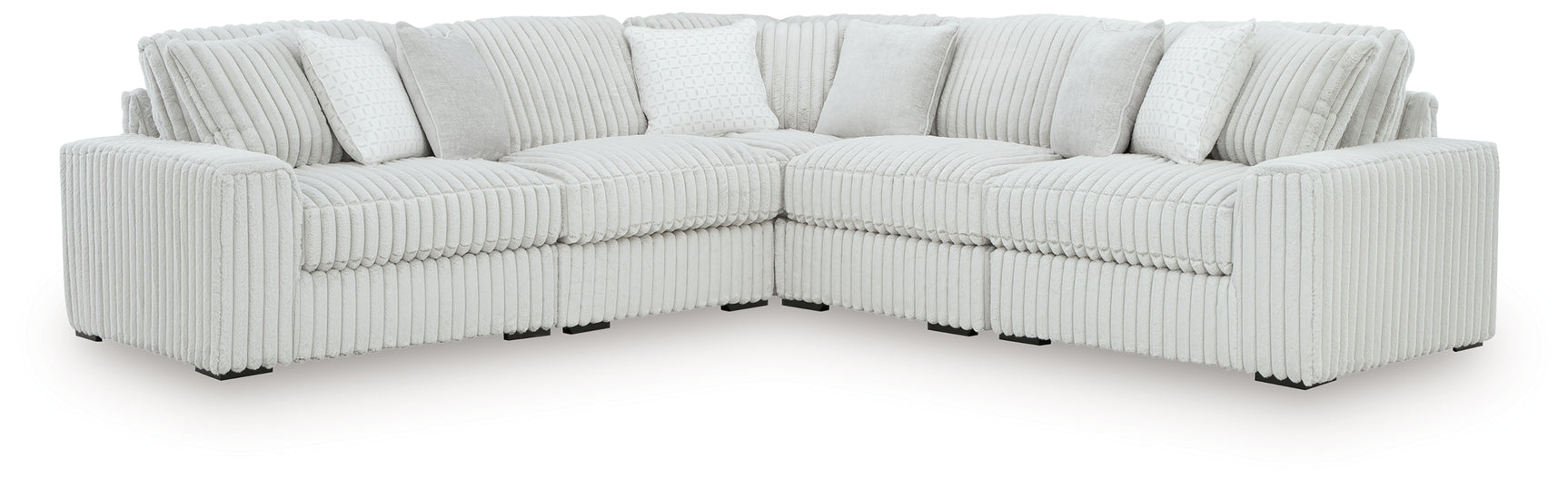 Stupendous Alloy 5-Piece Sectional sofa side view
