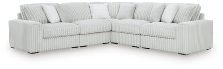 Stupendous Alloy 5-Piece Sectional sofa side view