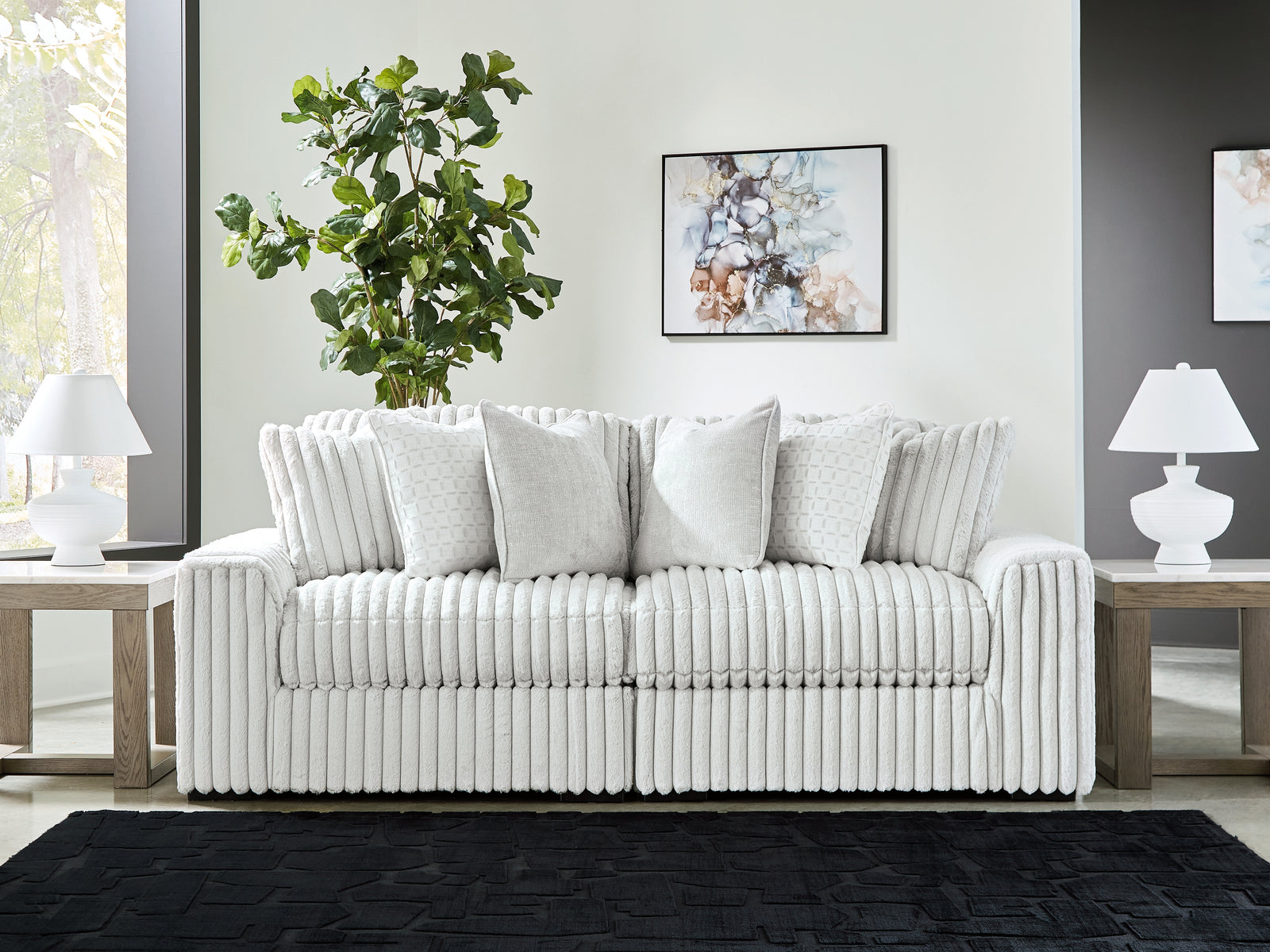 main view of Stupendous Alloy 2-Piece Sectional Sofa sectional sofa