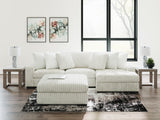 Room perspective showing sectional sofa with chaise