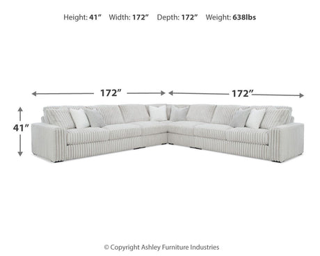 Stupendous Alloy 5-Piece Sectional with Ottoman - image 7