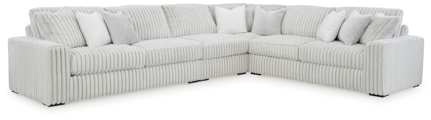 detail view of alloy fabric on Stupendous 4-Piece Sectional with Ottoman