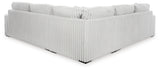 Room view of Stupendous Alloy 3-Piece Sectional Sofa with Ottoman