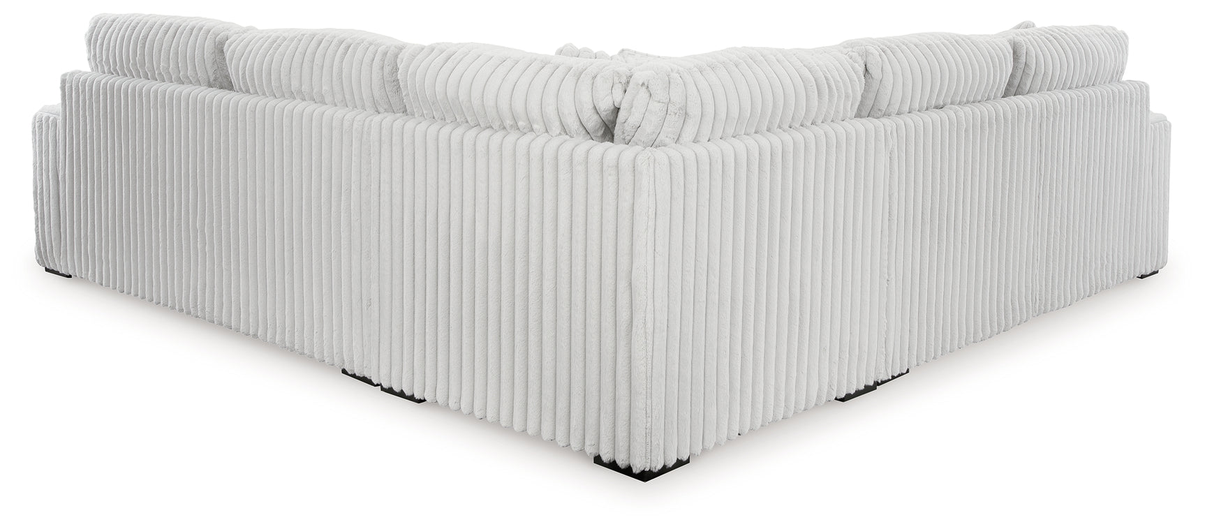 Room view of Stupendous Alloy 3-Piece Sectional Sofa with Ottoman