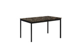 Tempe faux leather chair side profile with padded cushions