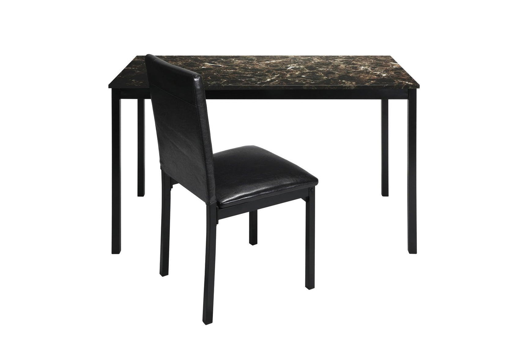 Tempe faux leather desk chair with padded seat and back