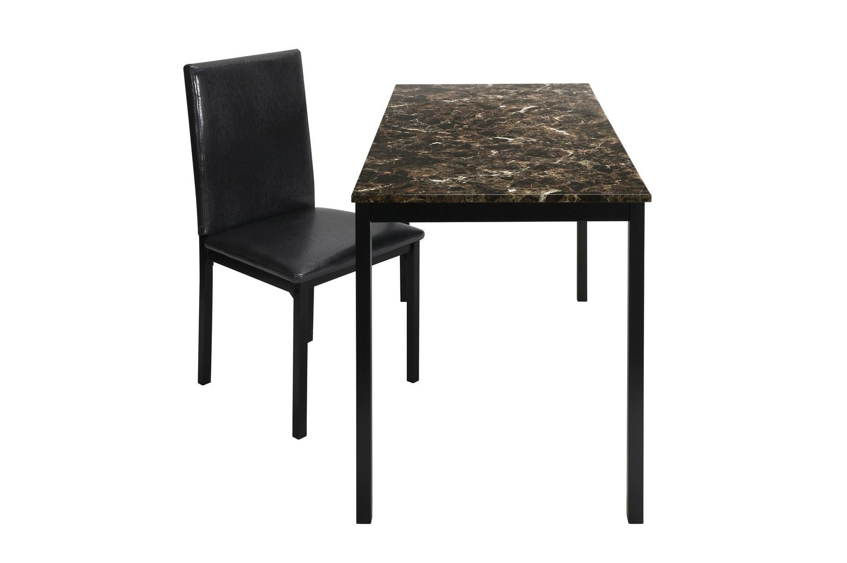 Tempe desk and chair set from front angle showcasing materials