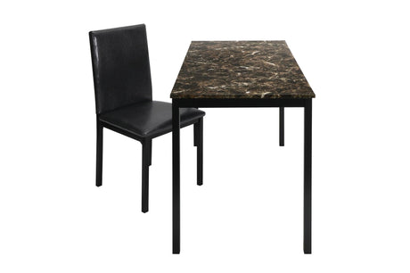 Tempe desk and chair set from front angle showcasing materials