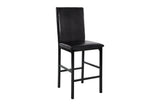 back view of leather dining chair
