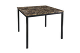 top view of faux marble tabletop