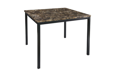 top view of faux marble tabletop