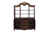 Deryn Park Cherry Traditional Solid Wood Plush Upholstered Seat Rectangular Dining Room Set - Ella Furniture