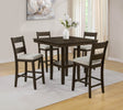 Lester 5-Piece Brown Counter Height Set from Decor Furniture