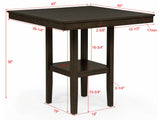 Lester 5-Piece Brown Counter Height Set view 4