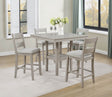 Lester 5-Piece Greige Counter Height Set from Decor Furniture