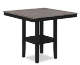 Lester Light Gray Counter Height Dining Set side view