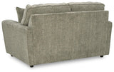Cascilla Pewter Chenille Loveseat fabric swatch