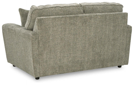 Cascilla Pewter Chenille Loveseat fabric swatch